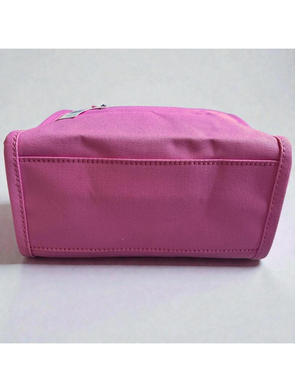 Marc Jacobs The Tote Bag Medium Pink Canvas Crossbody Shoulder Bag Womens NWT - Picture 4 of 5